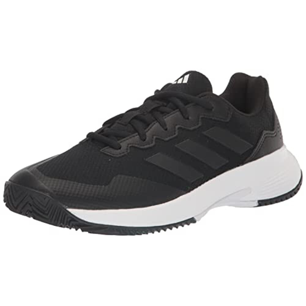 NWT adidas Men's Gamecourt 2.0 Tennis Sneaker, Black/Grey-SZ 7